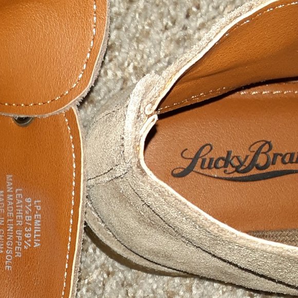 Women's Lucky Brand Leather Upper Ankle Shoes Size 9.5 B NWOB. - Picture 7 of 9